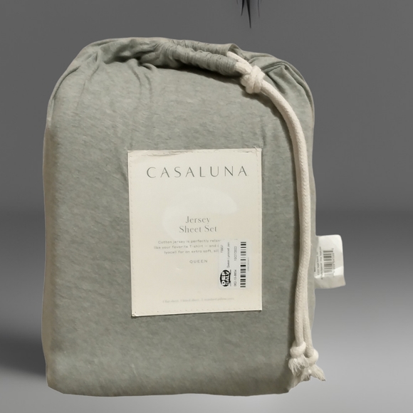 Casaluna Bedding New Casaluna Queen Lycocell Jersey Solid Sheet Set